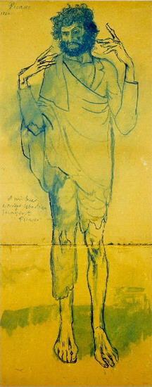 Le fou L idiot 1904 Pablo Picasso Ölgemälde